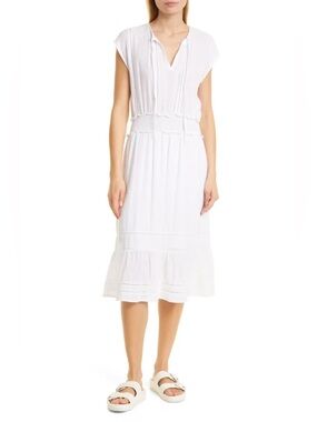 Rails Ashlyn Stripe Linen Blend Dress Size Small